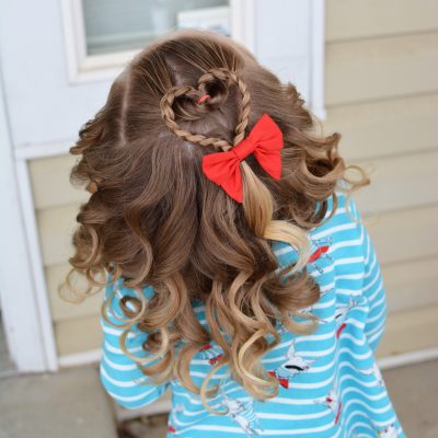 Heart Hair Tutorial for Valentine’s Day