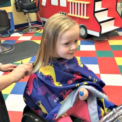 Toddler’s First Haircut at Cookie Cutter Salon